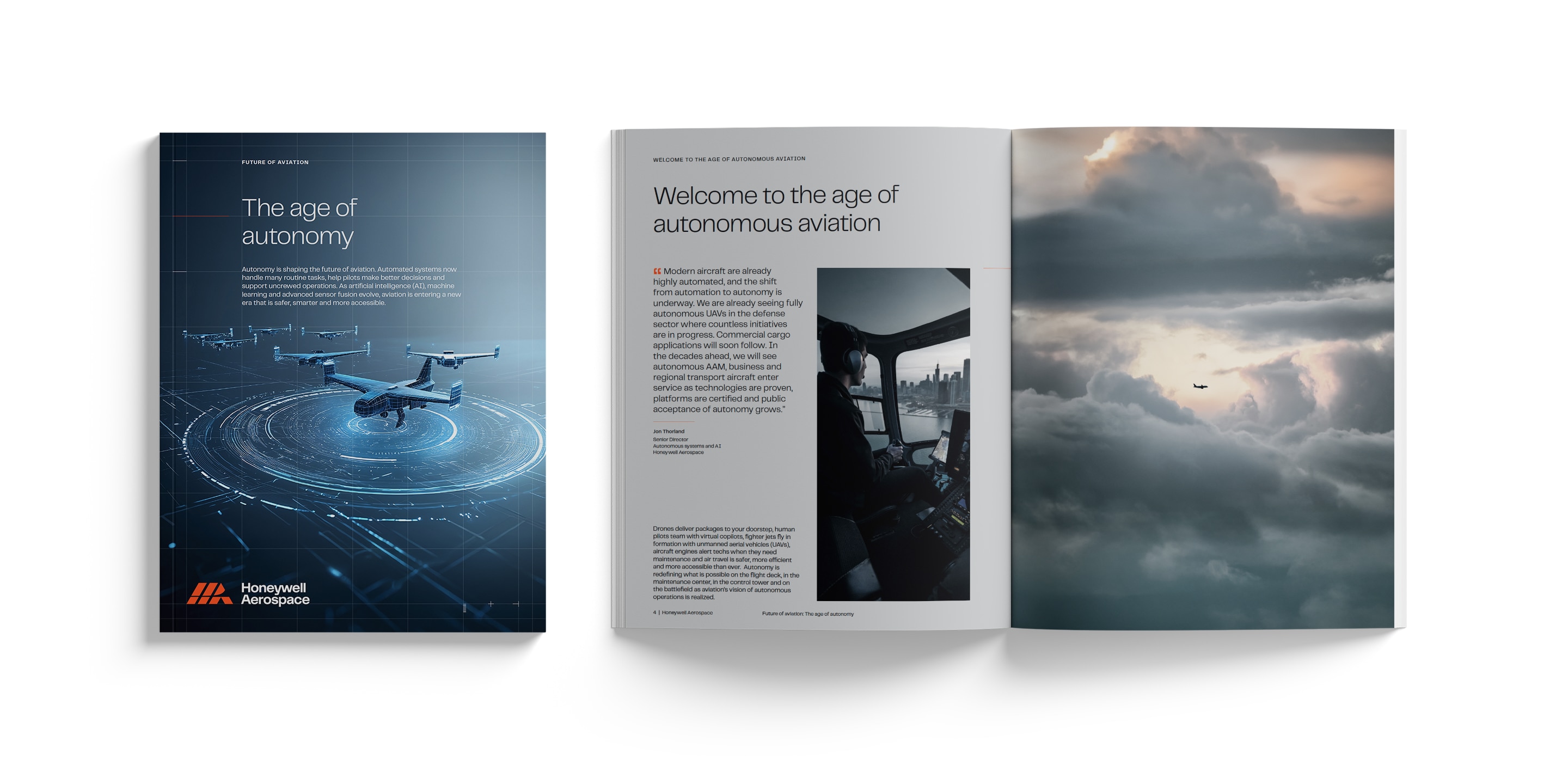 Honeywell Aerospace white paper titled "The age of autonomy"