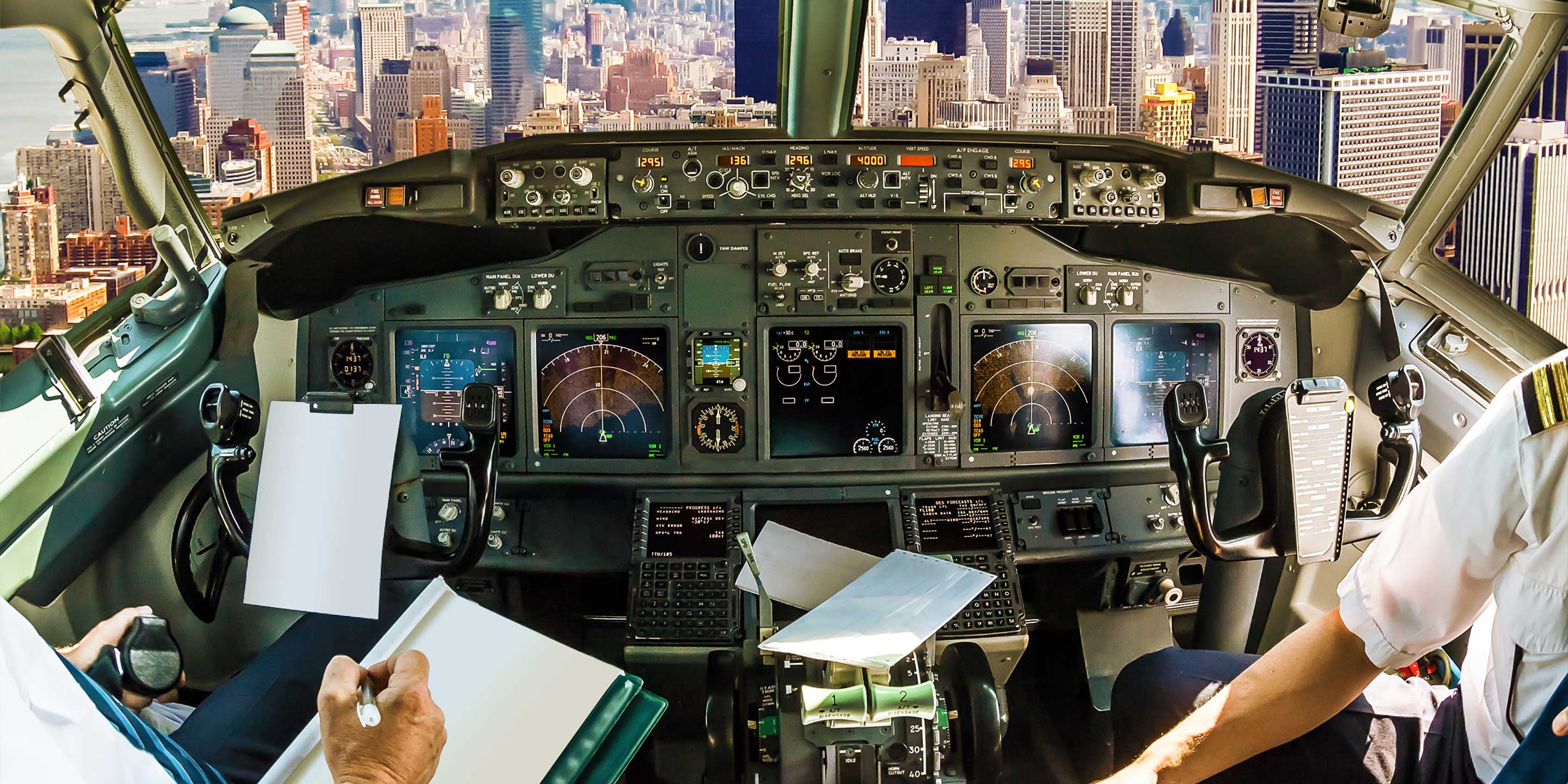 Plane Flying Cockpit